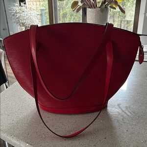 Louis Vuitton Red Tote Bag